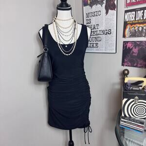NWT Express Ruched Side Drawstring Bodycon Mini Dress